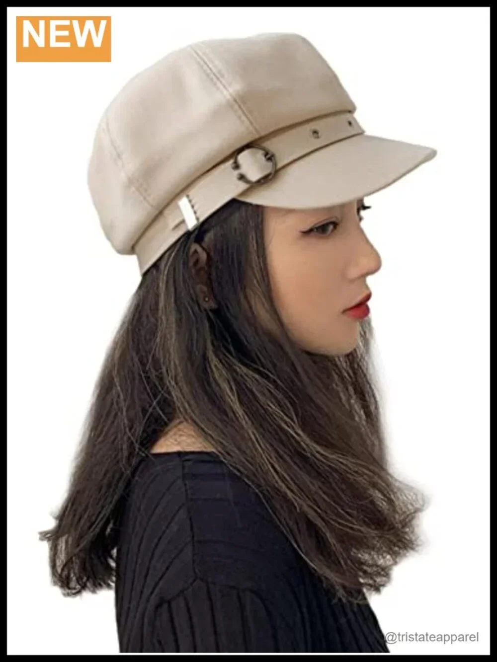 Women's Cotton Newsboy Cap Beret Style Adjustable Lightweight